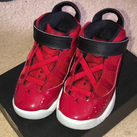jordan 6 rings red toddler